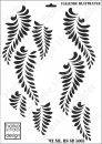 Schablone-Stencil A3 308-5005 Fallende Blattranken